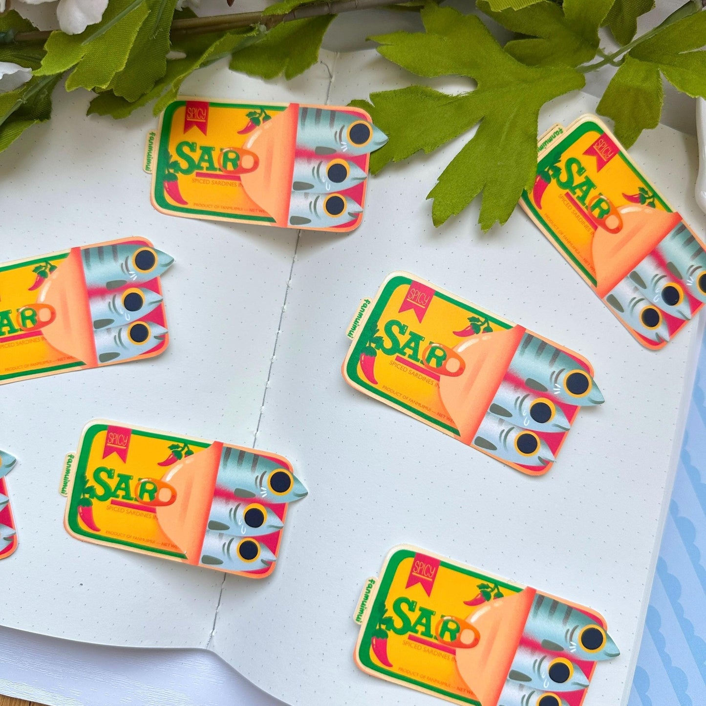 Canned Sardine Vinyl Sticker