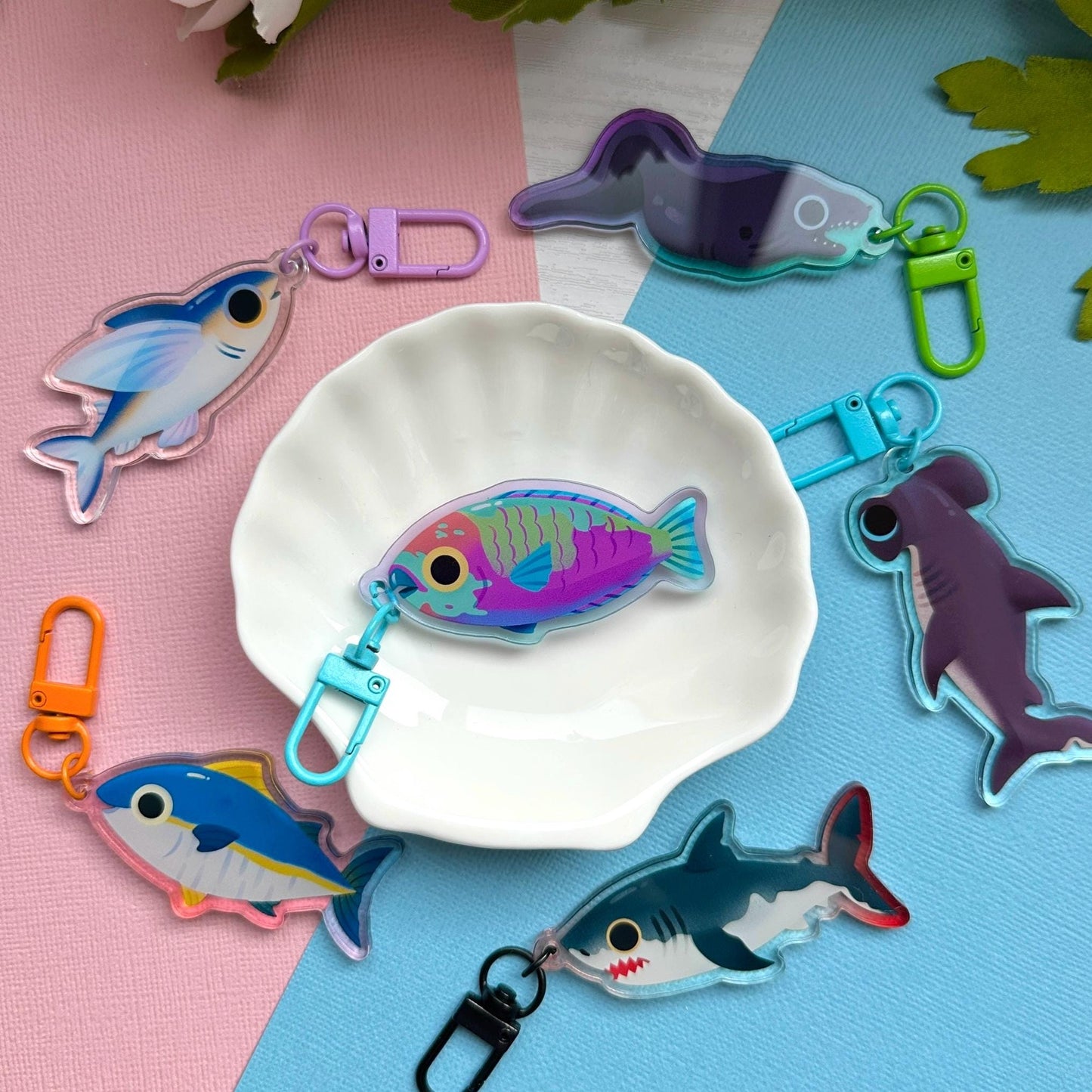Parrotfish 2.5" Acrylic Charm