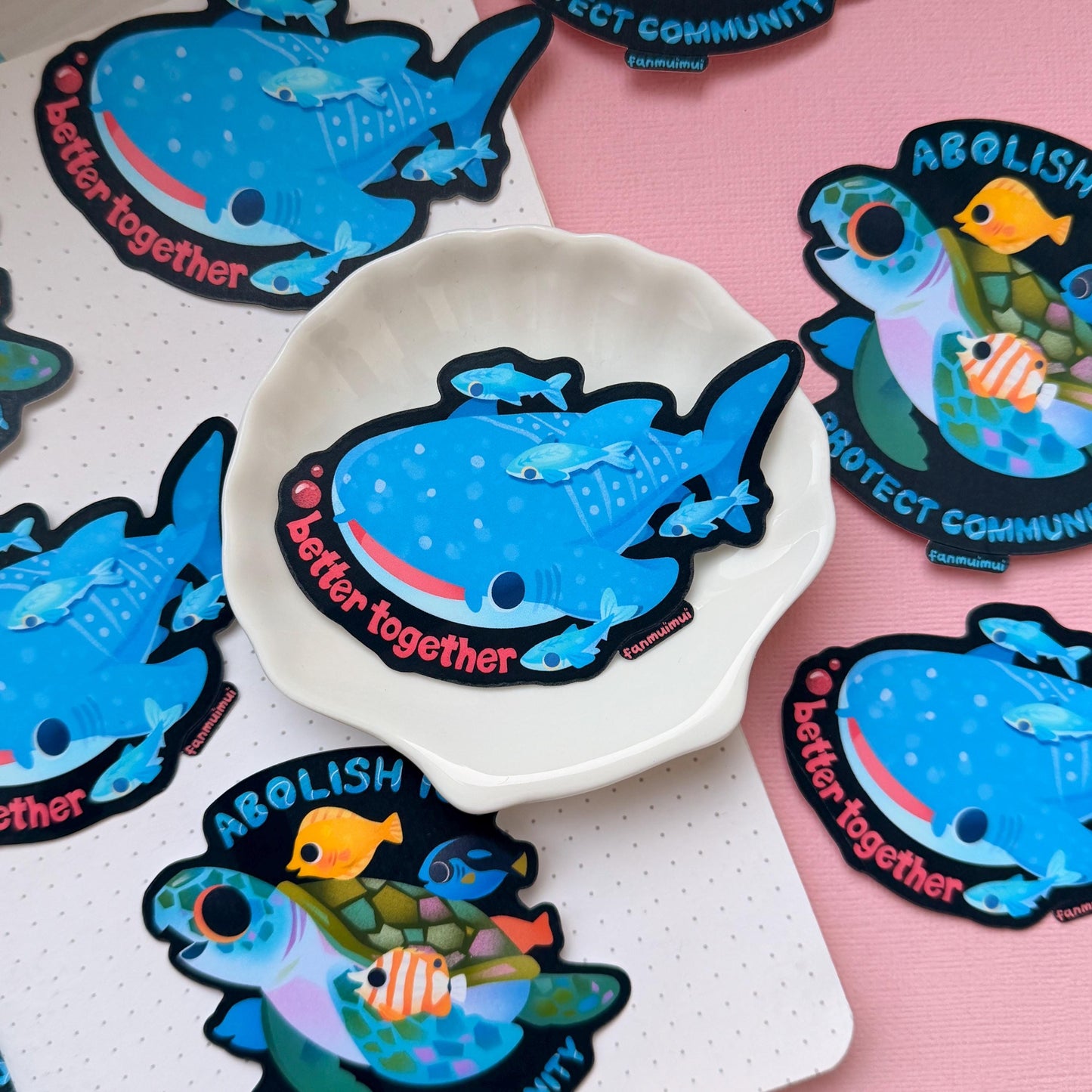 Sea Turtle & Whale Shark Fundraiser Stickers