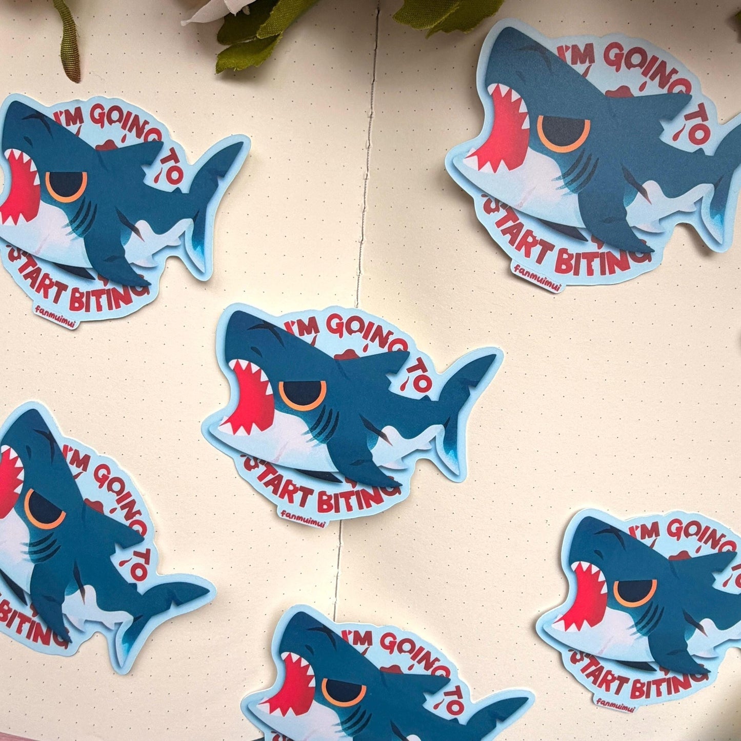 Shark | I'm Going to Start Biting Sticker