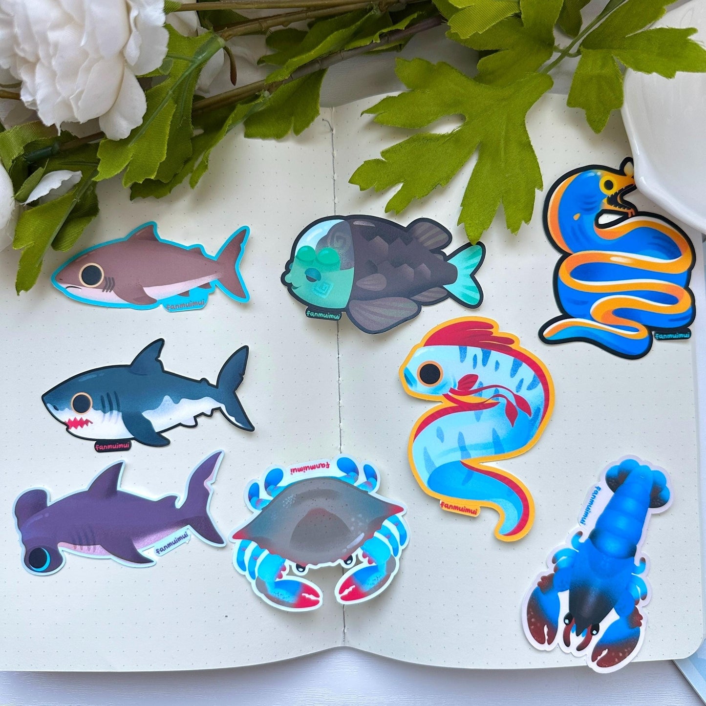 Fish Collection 3 Vinyl Stickers