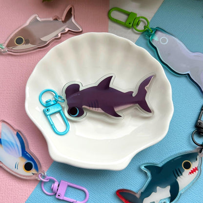 Hammerhead Shark 2.5" Acrylic Charm