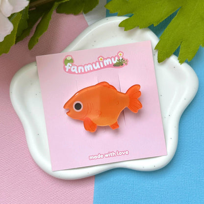 Goldfish Acrylic Hair Clip