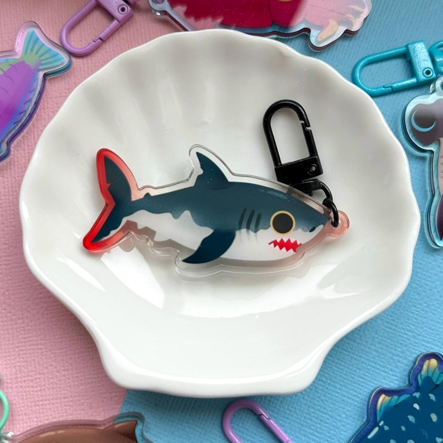 Great White Shark 2.5" Acrylic Charm