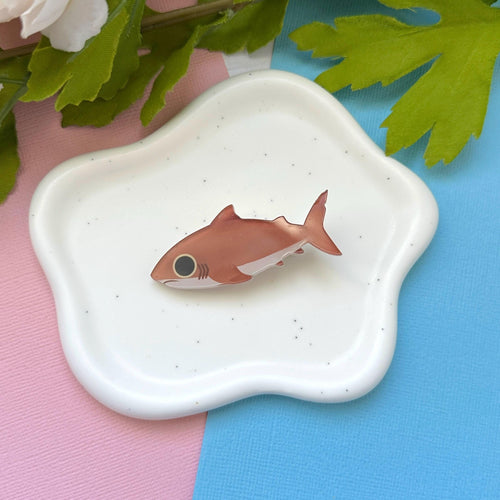Bull Shark Acrylic Hair Clip