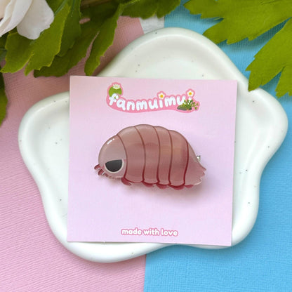 Giant Isopod Acrylic Hair Clip