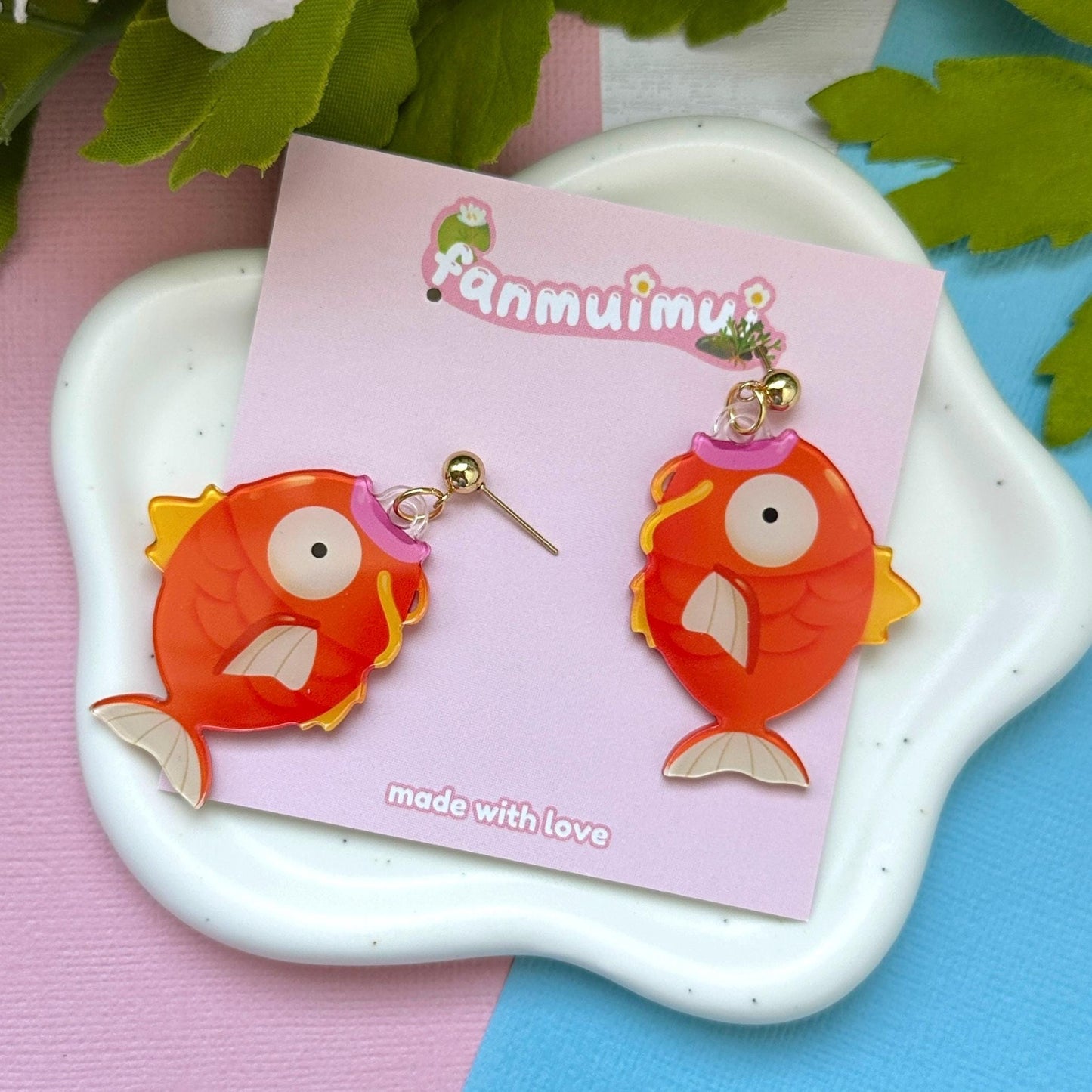 Magic Fish Acrylic Earrings