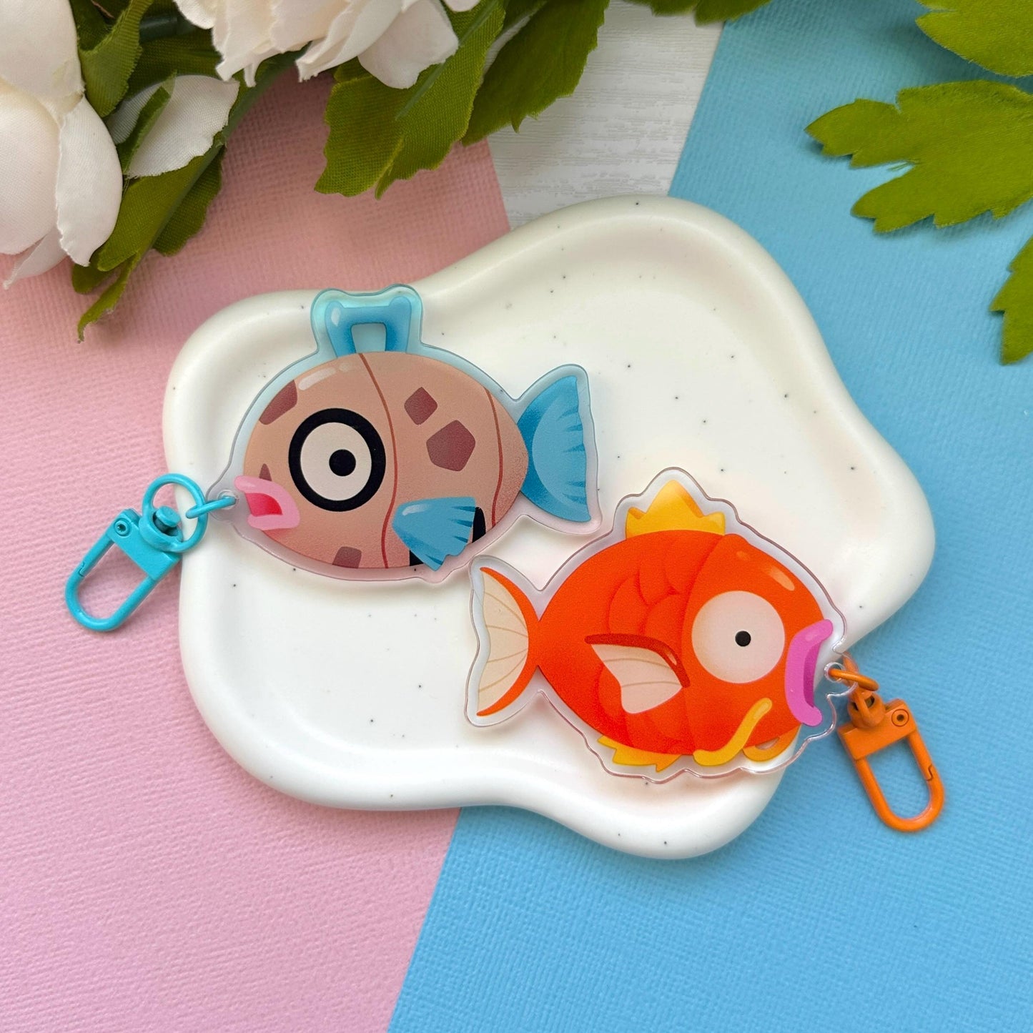 Gamer Fish 2.5" Acrylic Charm