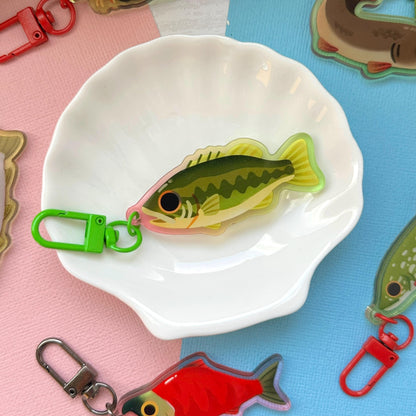 Large Mouth Bass 2.5" Acrylic Charm