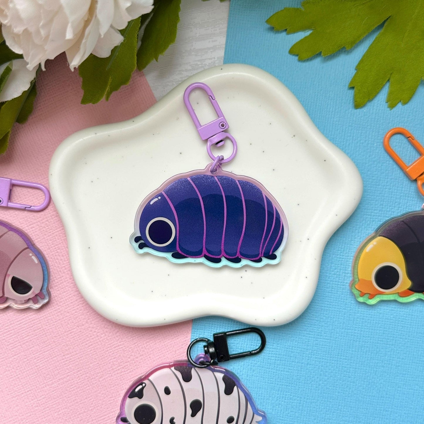 Pill Bug | Isopod 2.5" Acrylic Charm