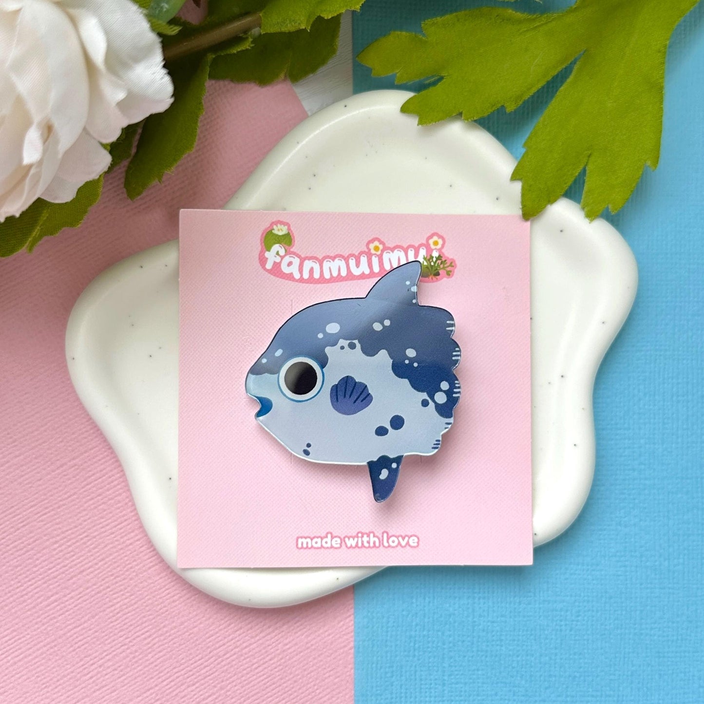 Mola Sunfish Acrylic Hair Clip