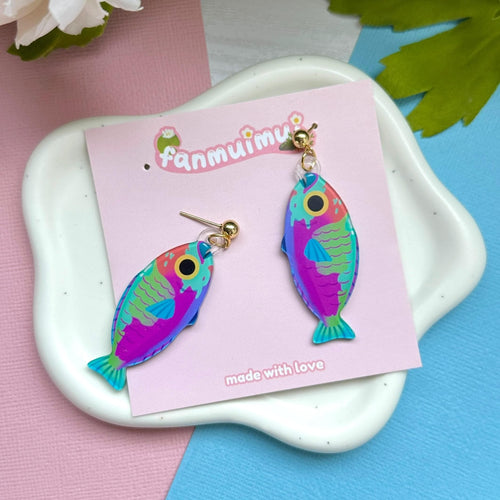 Parrotfish Acrylic Earrings