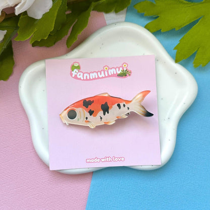 Koi Fish Acrylic Hair Clip
