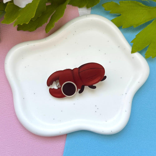 Stag Beetle Acrylic Hair Clip