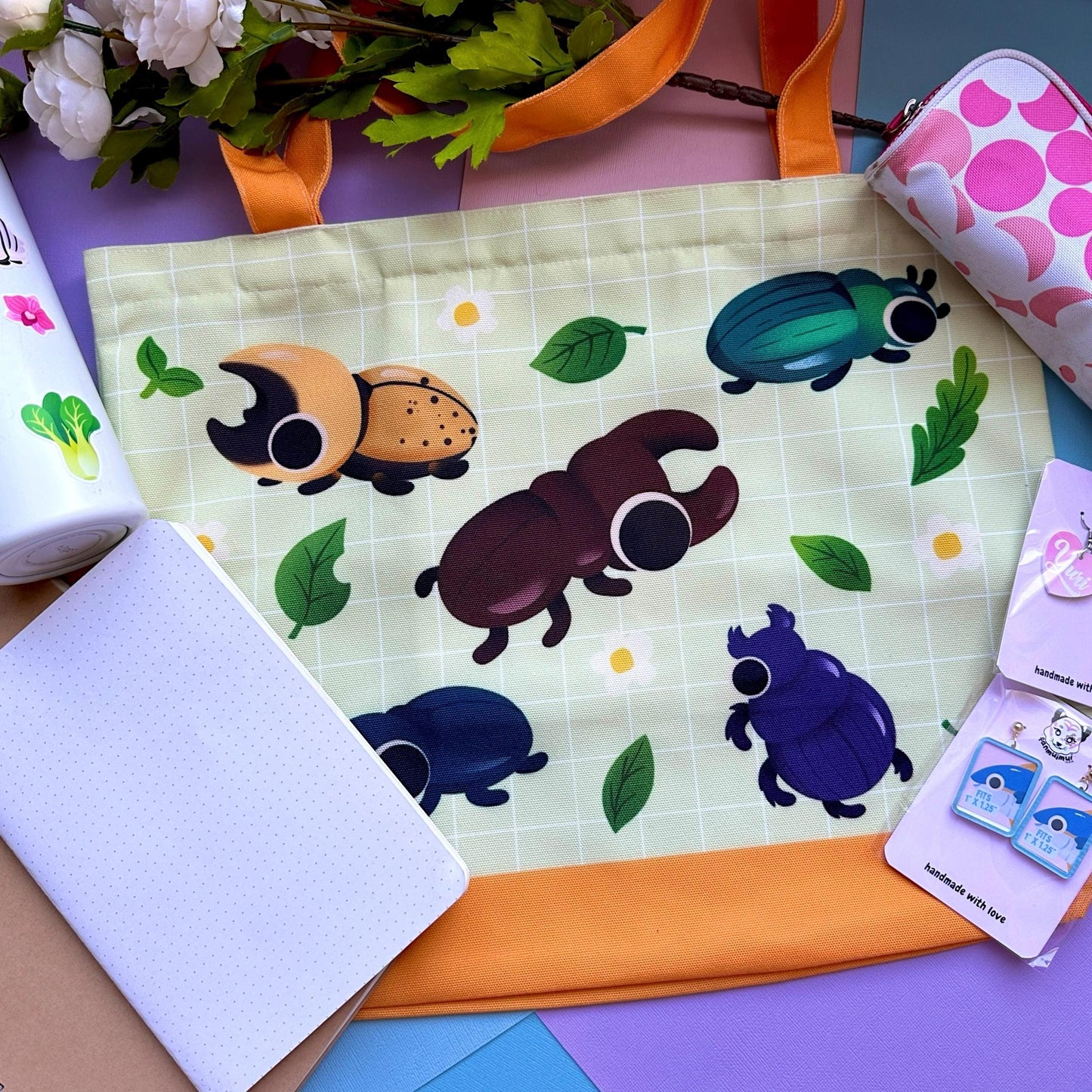 Beetle Canvas Tote Bag
