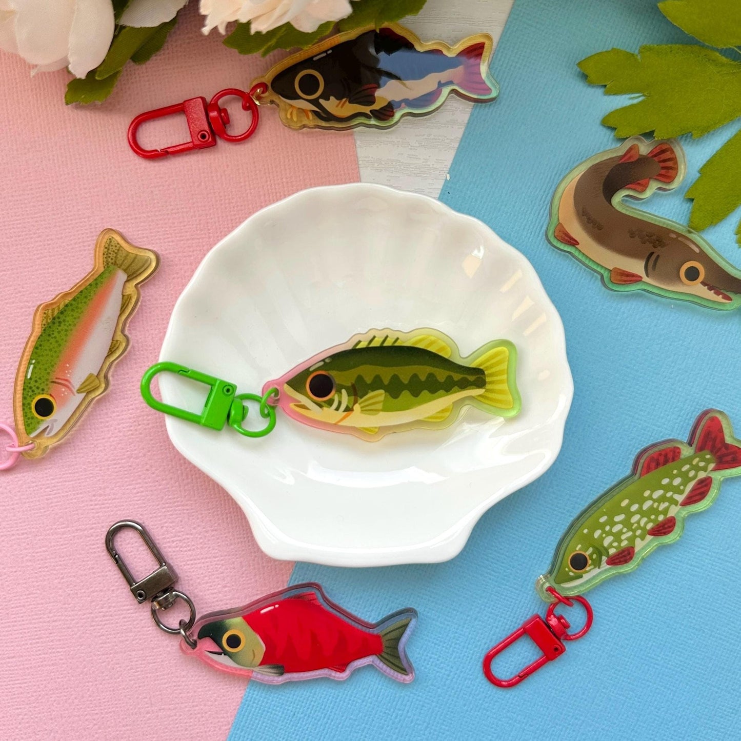 Large Mouth Bass 2.5" Acrylic Charm