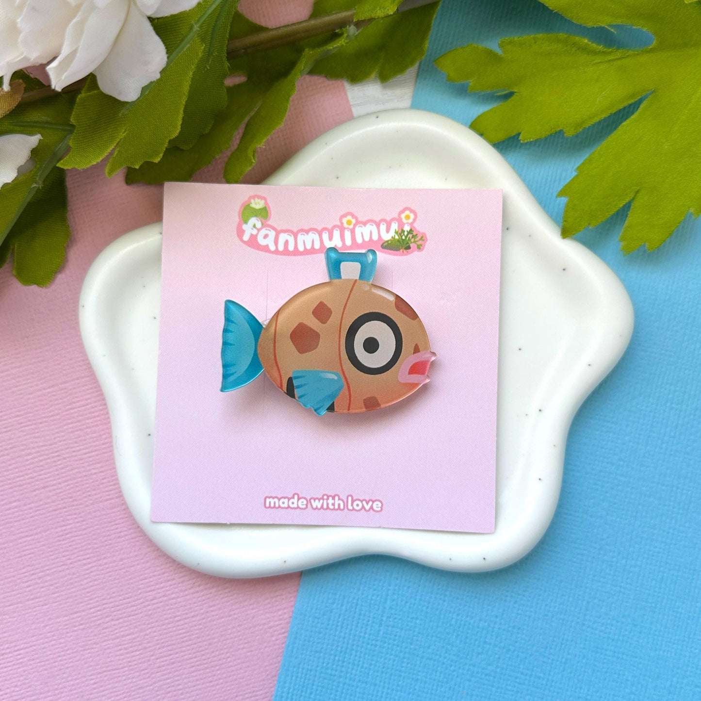 Ugly Fish Acrylic Hair Clip