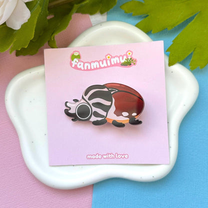 Goliath Beetle Acrylic Hair Clip