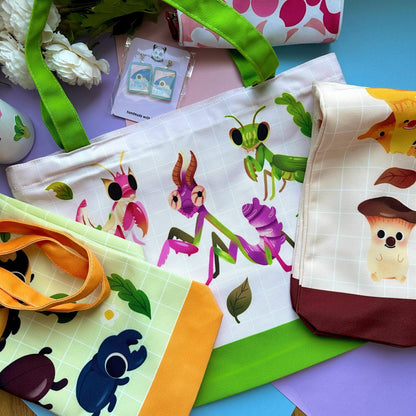 Beetle Canvas Tote Bag