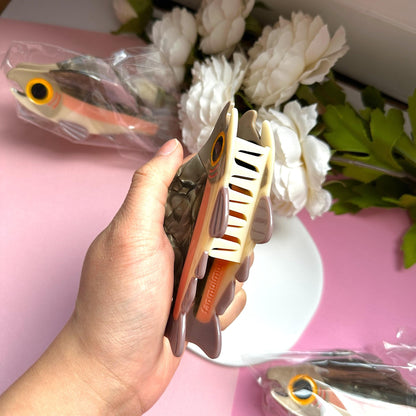 Pink Salmon Hair Claw