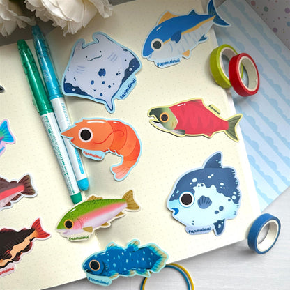 Fish Collection Vinyl Stickers