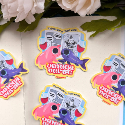 Pass the Yaoi | Yuri | Fanfiction | Omegaverse Vinyl Stickers
