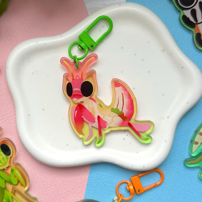 Orchid Mantis 2.5" Acrylic Charm