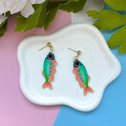 Pale Chub Acrylic Earrings