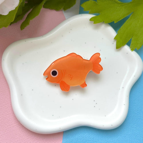 Goldfish Acrylic Hair Clip