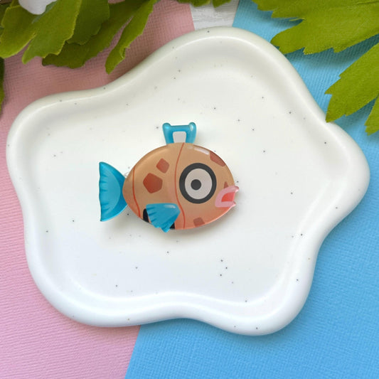 Ugly Fish Acrylic Hair Clip