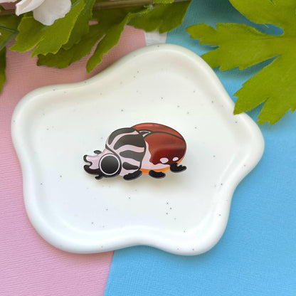 Goliath Beetle Acrylic Hair Clip
