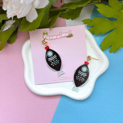 Soy Sauce Fish Acrylic Earrings