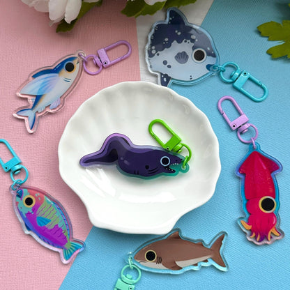 Moray Eel 2.5" Acrylic Charm
