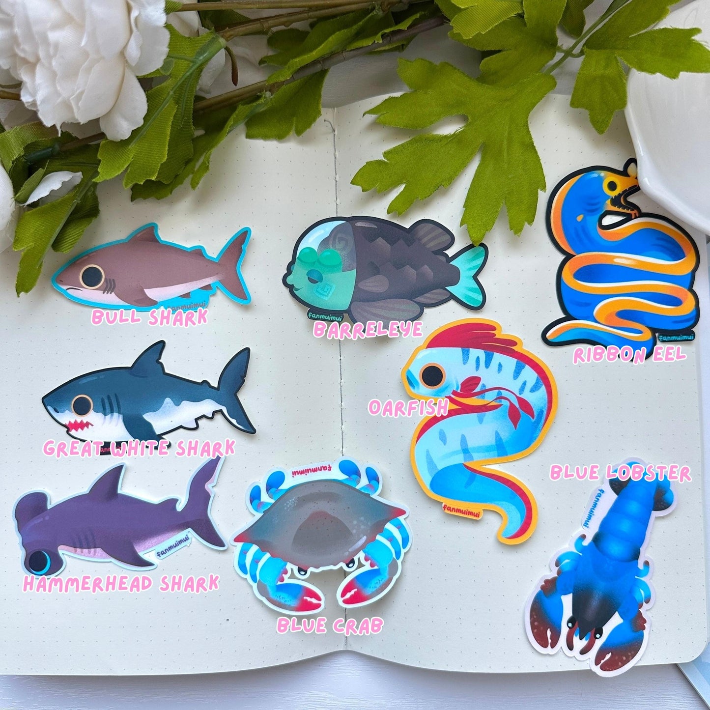 Fish Collection 3 Vinyl Stickers