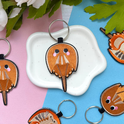 Horseshoe Crab Embroidered Charm