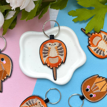 Horseshoe Crab Embroidered Charm