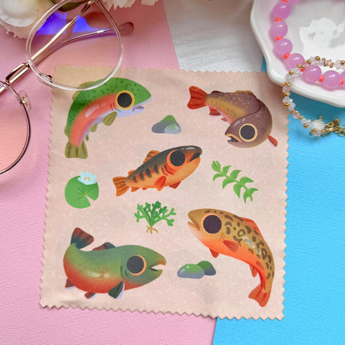 Fish / Trouts Microfiber Cleaning Cloth