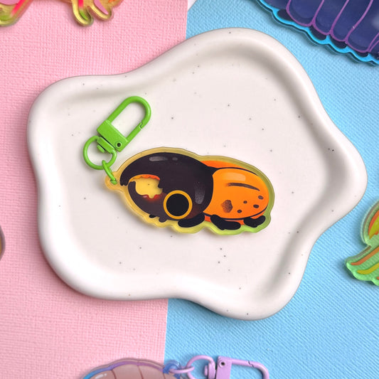 Hercules Beetle 2.5" Acrylic Charm