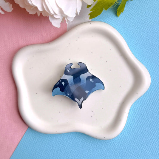 Oceanic Ray Acrylic Hair Clip