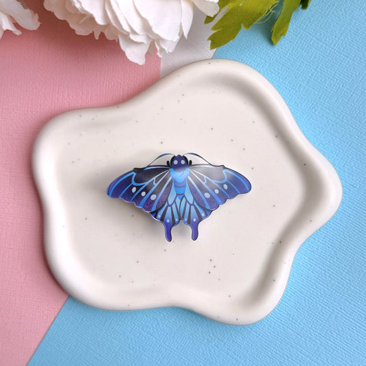 Pipevine Swallowtail Butterfly Acrylic Hair Clip