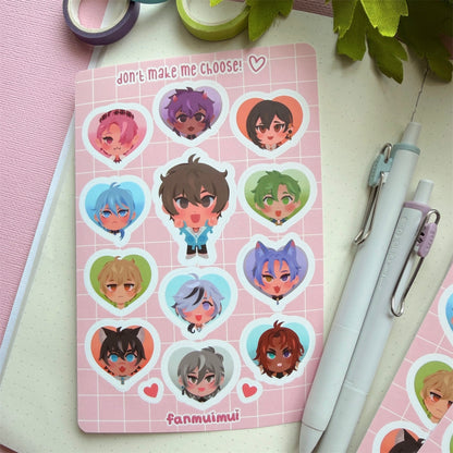 Nu: Carnival Chibi Vinyl Sticker Sheet (A6)