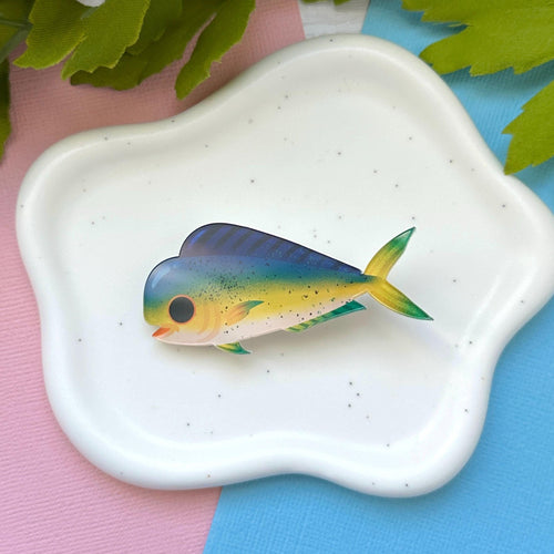 Mahi Mahi Acrylic Hair Clip