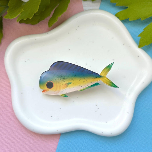Mahi Mahi Acrylic Hair Clip