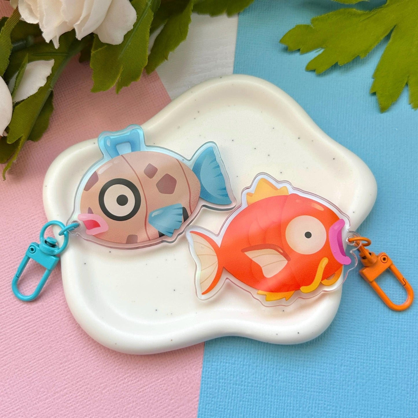 Gamer Fish 2.5" Acrylic Charm