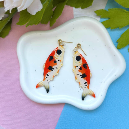 Koi Fish Acrylic Earrings