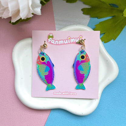 Parrotfish Acrylic Earrings