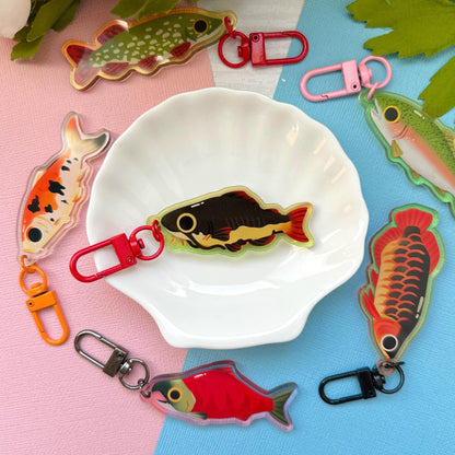 Redtail Catfish 2.5" Acrylic Charm