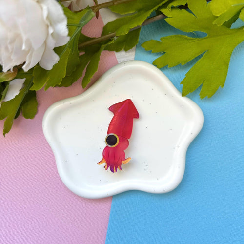 Squid Acrylic Hair Clip