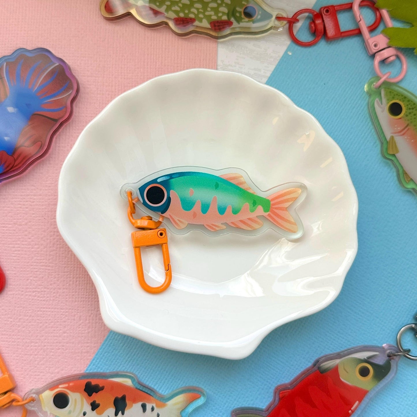 Pale Chub 2.5" Acrylic Charm