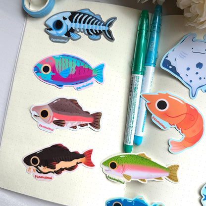 Fish Collection Vinyl Stickers